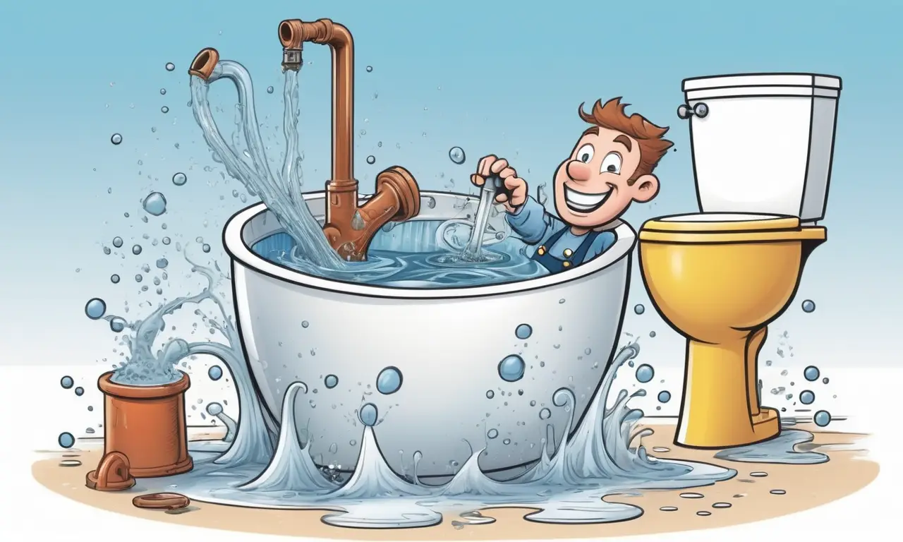 Un fontanero resuelve problemas comunes del baño