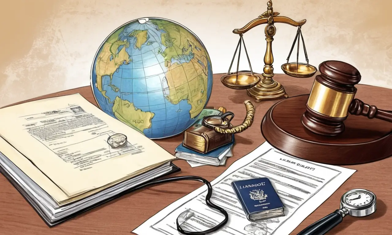 Simbolizan el ámbito jurídico internacional
