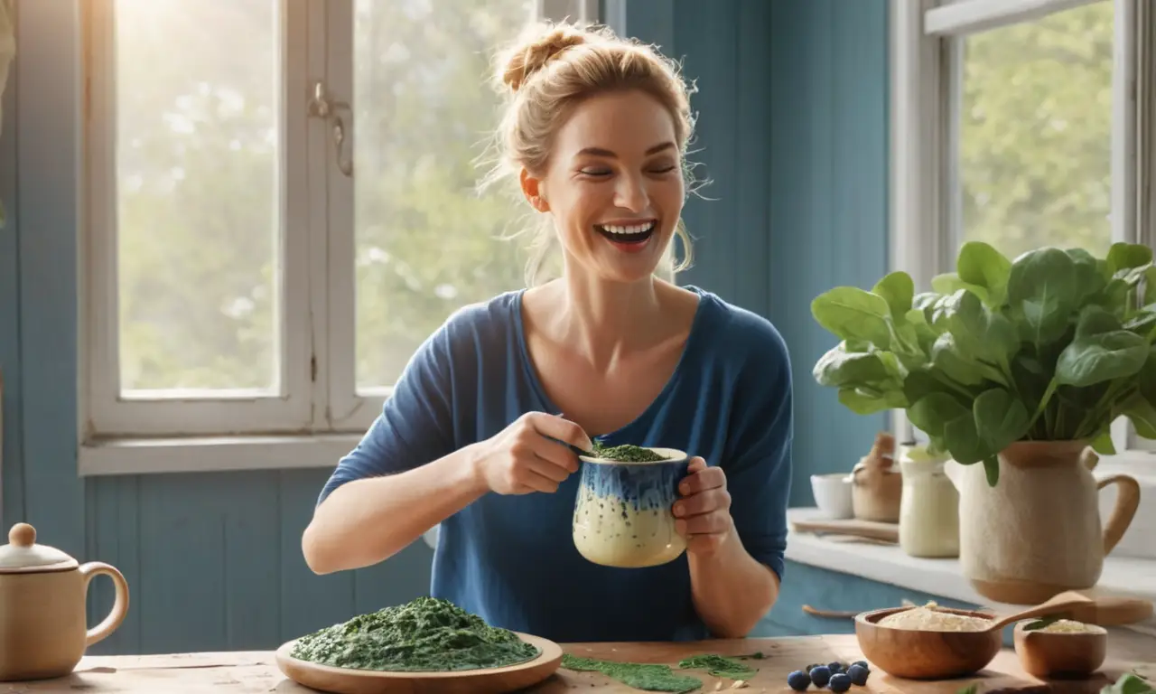 Un desayuno saludable y delicioso en una cocina acogedora