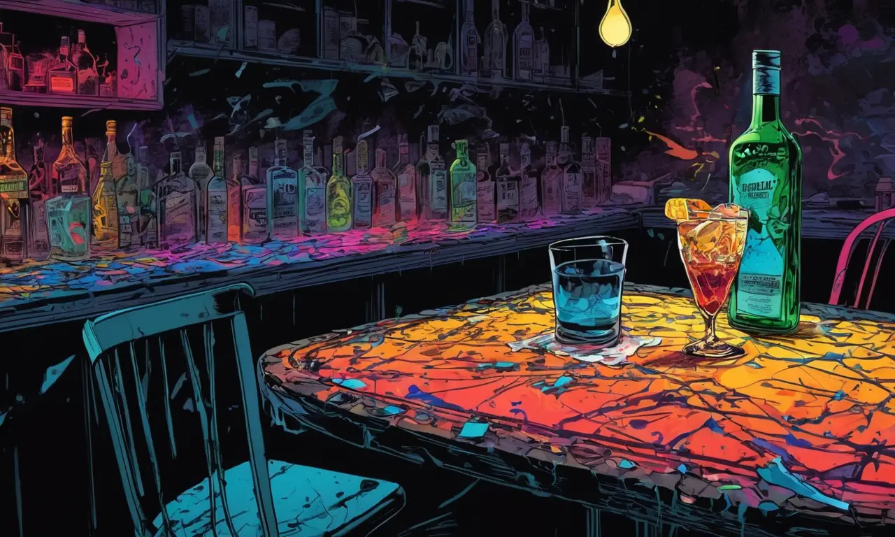 Un bar solitario y melancólico