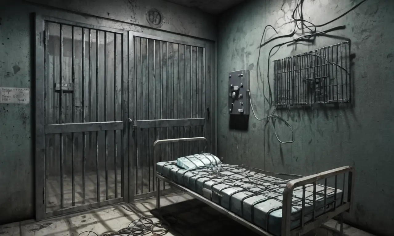 Un hospital psiquiátrico desolado