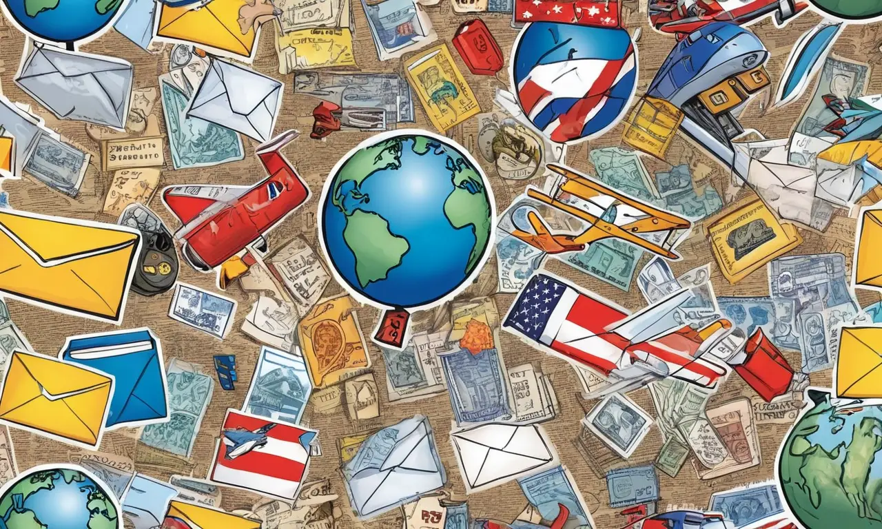 Objetos y personas relacionados con el envío de correo