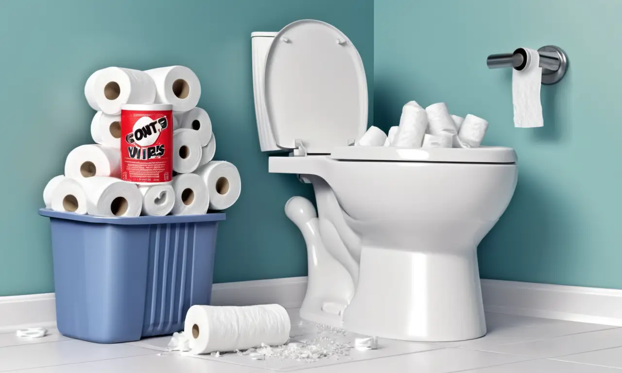 Un baño en crisis por un exceso de desechos