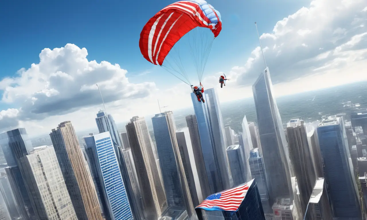 Un descenso emocionante con vistas panorámicas de la ciudad