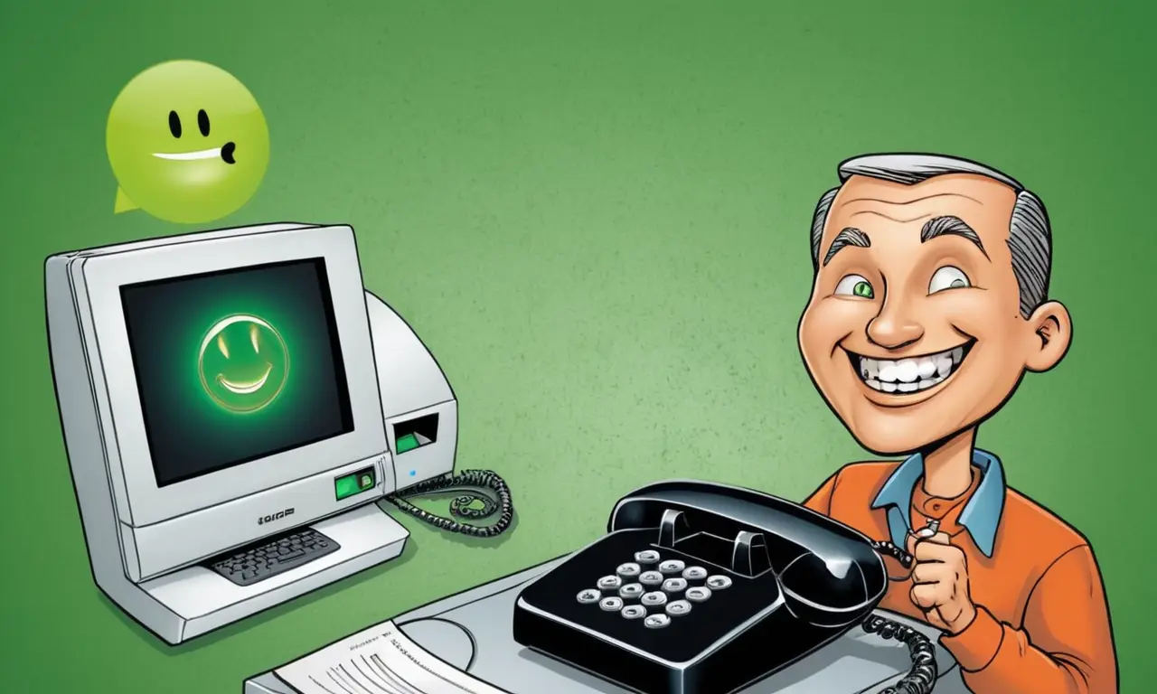 Una fax moderna con todas sus conexiones y funciones listas para funcionar