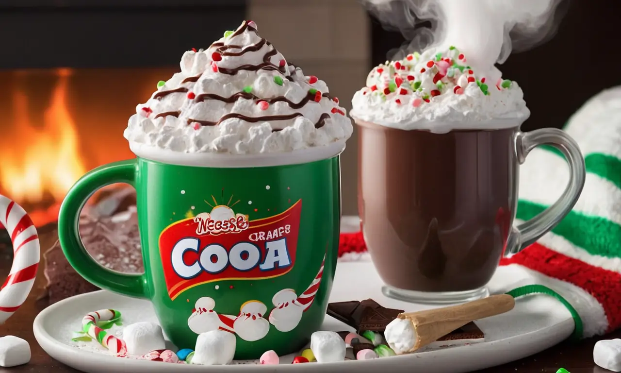 Un delicioso y acogedor chocolate caliente