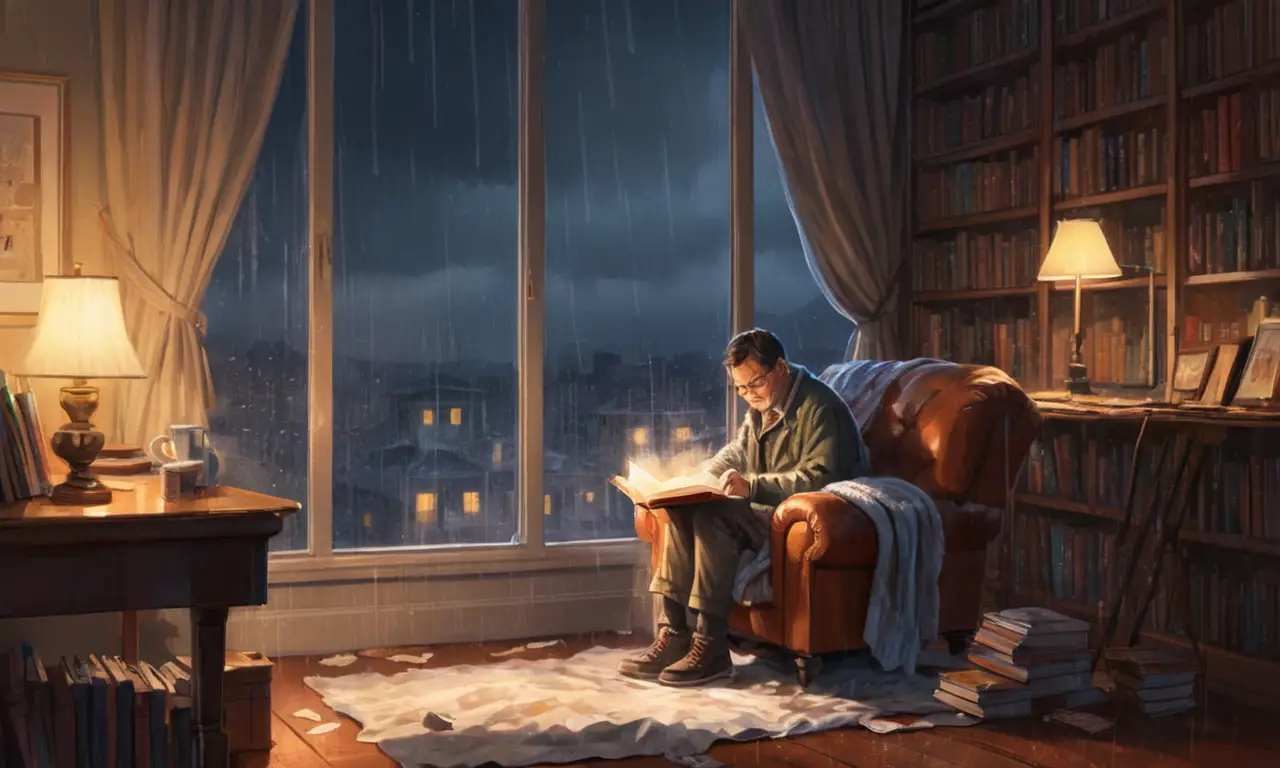 Un rincón acogedor y tranquilo dedicado a la lectura