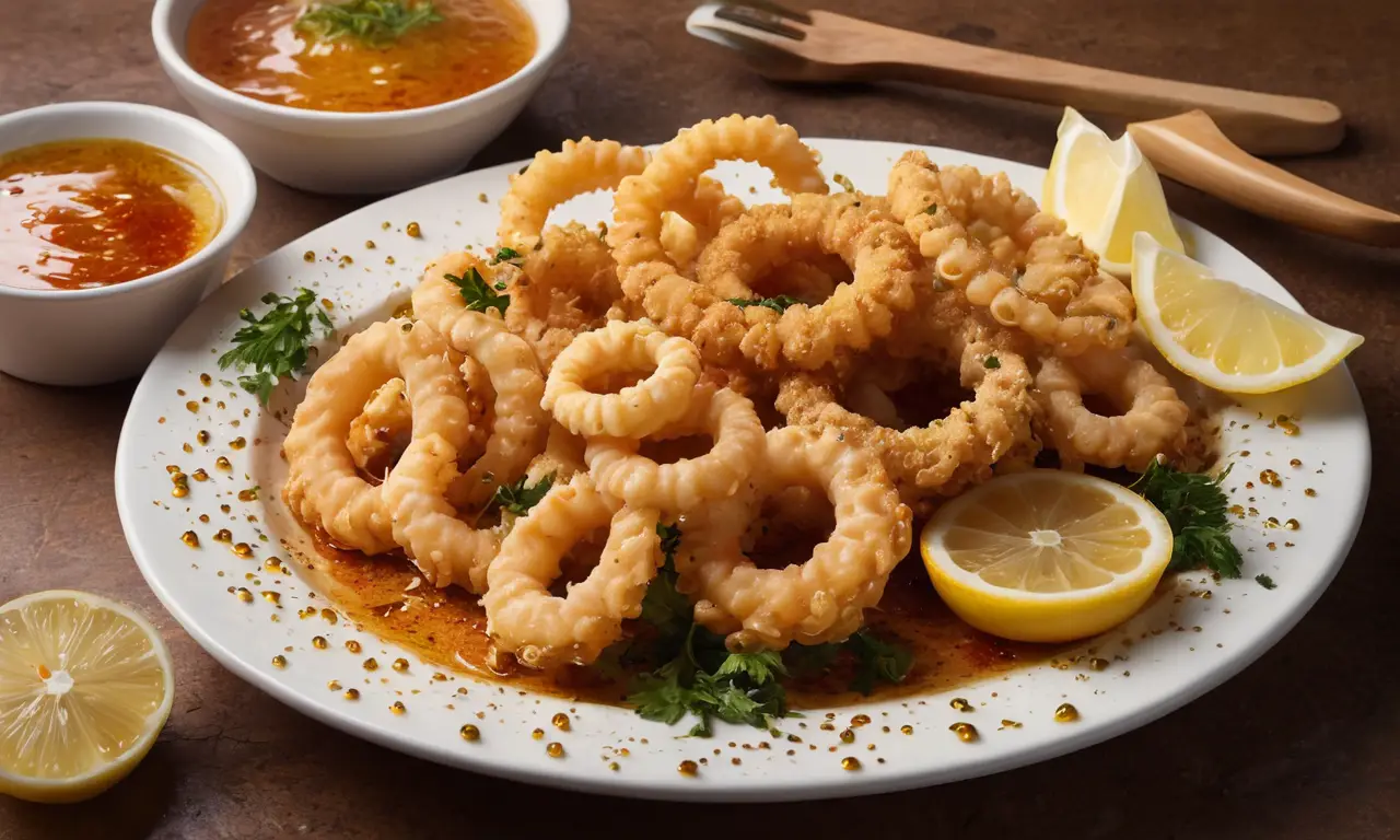 Un contraste entre la promesa de calamari crujiente y la realidad de un plato desastroso