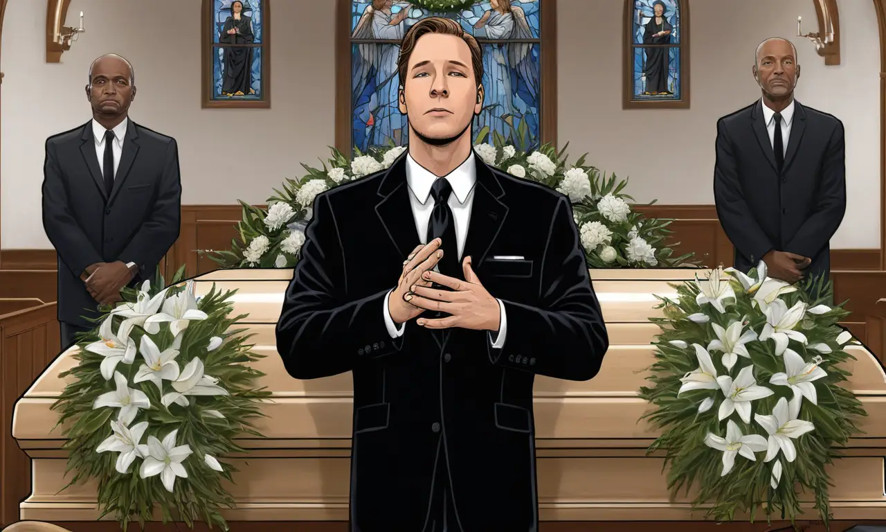 Un funeral conmovedor