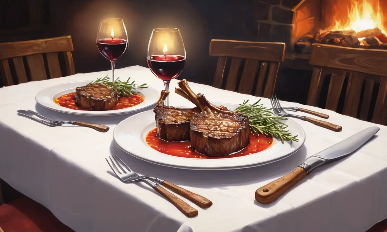 Una cena romántica y deliciosa