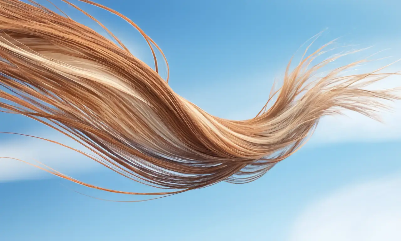 Cola de caballo marrón y esponjosa se mueve en un campo verde bajo un cielo azul