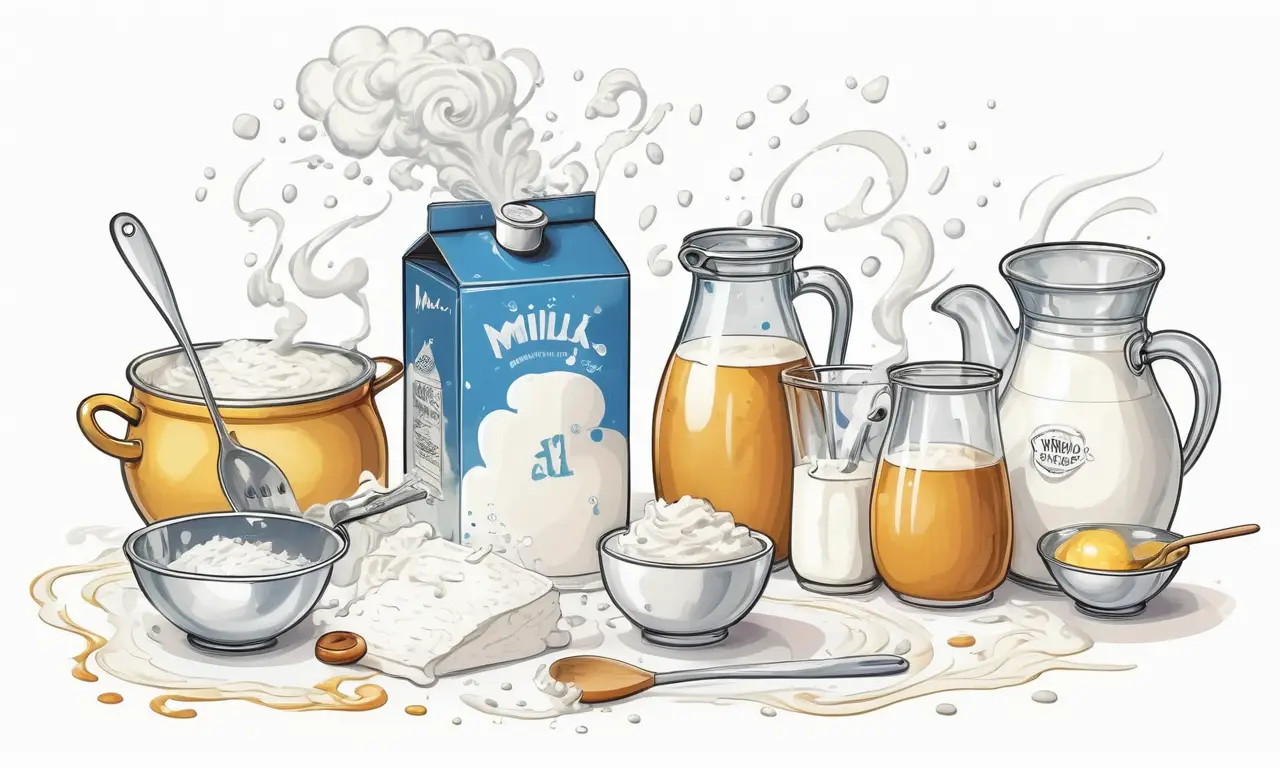 Preparación casera con ingredientes y utensilios