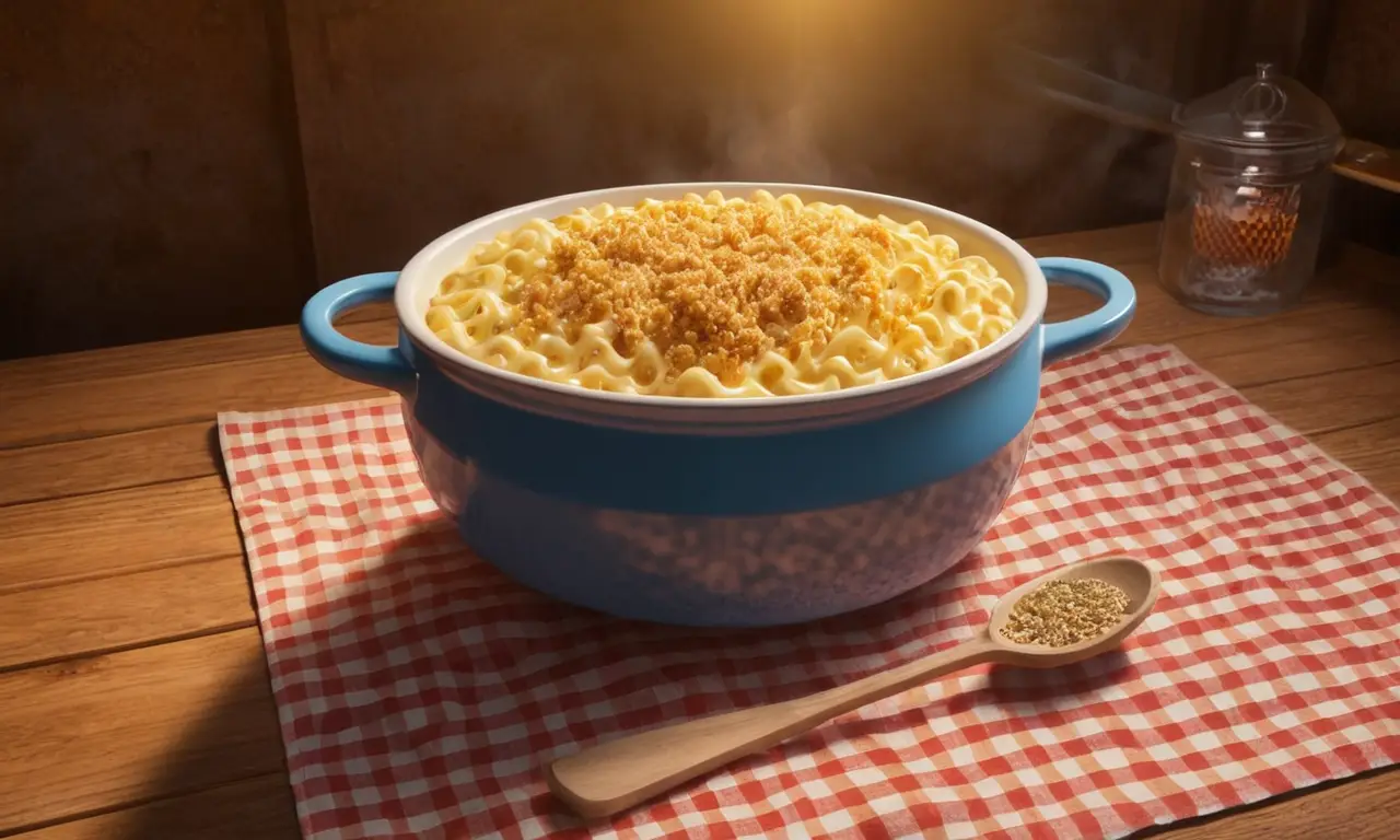 Un plato de macarrones gratinados invita a la comodidad