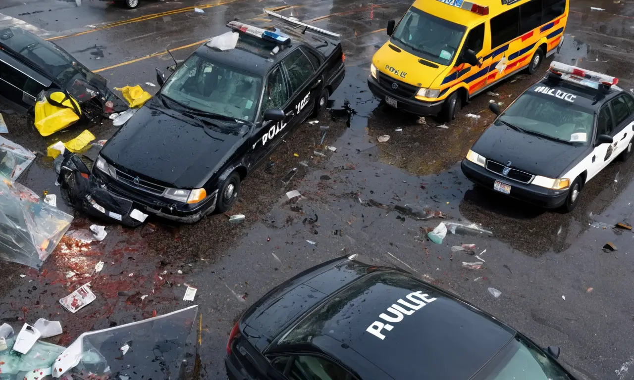 Un accidente conmociona la escena