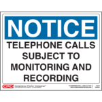 Phone Call Monitoring & Recording Notice