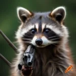 Raccoon With Gun: Hilarious Wildlife Photo Goes Viral
