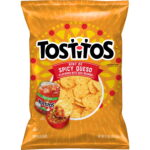 Tostitos Chips: Spicy Queso & Hint of Queso Flavors